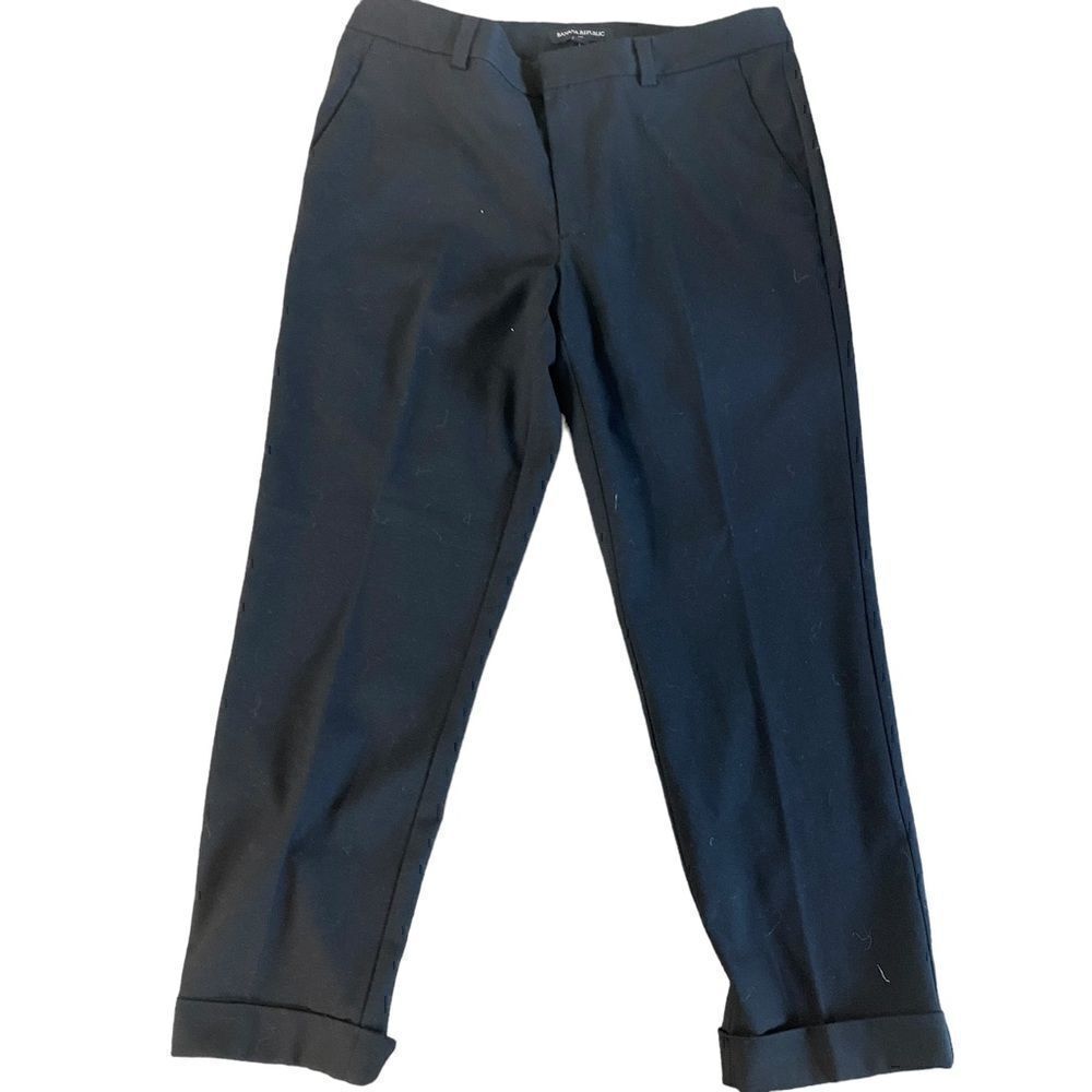 Banana Republic NEW size 4 dress pants black cuffed leg